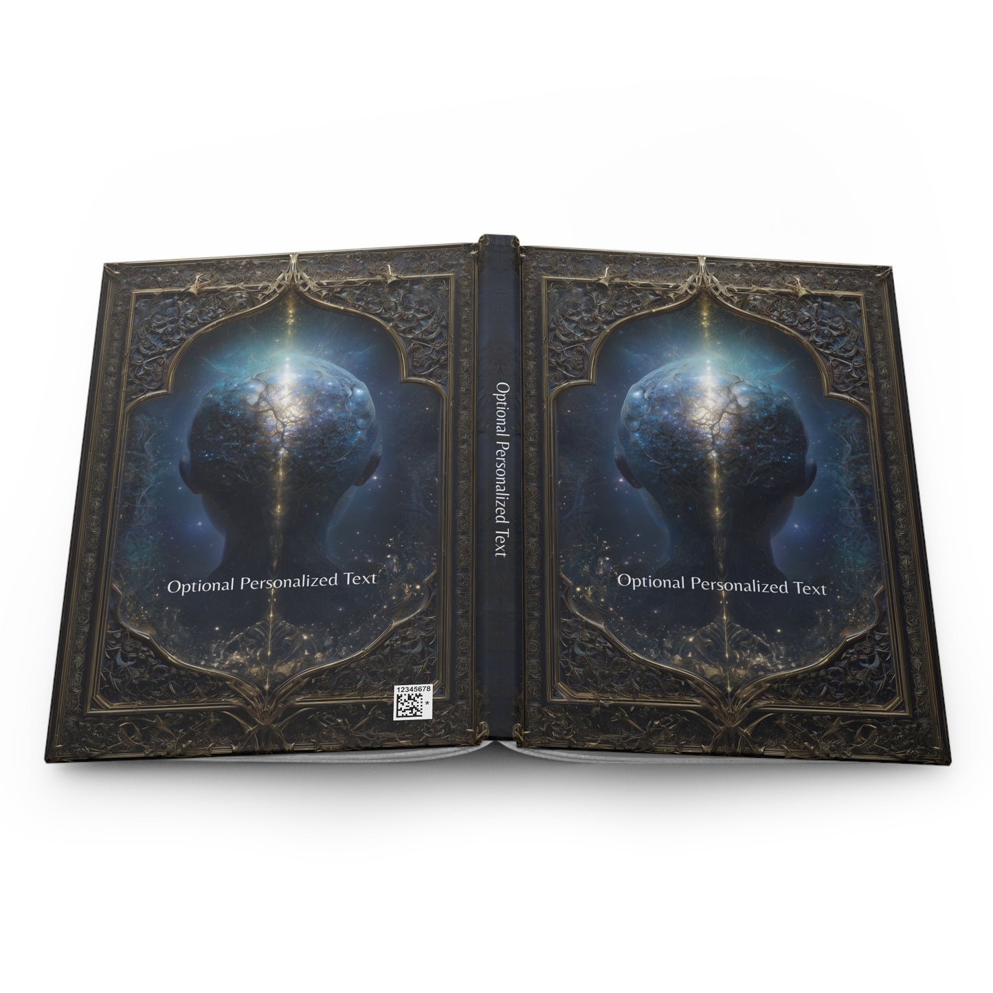 Cosmic Mind Gothic Journal - Astral Fantasy Notebook with Optional Personalized Text