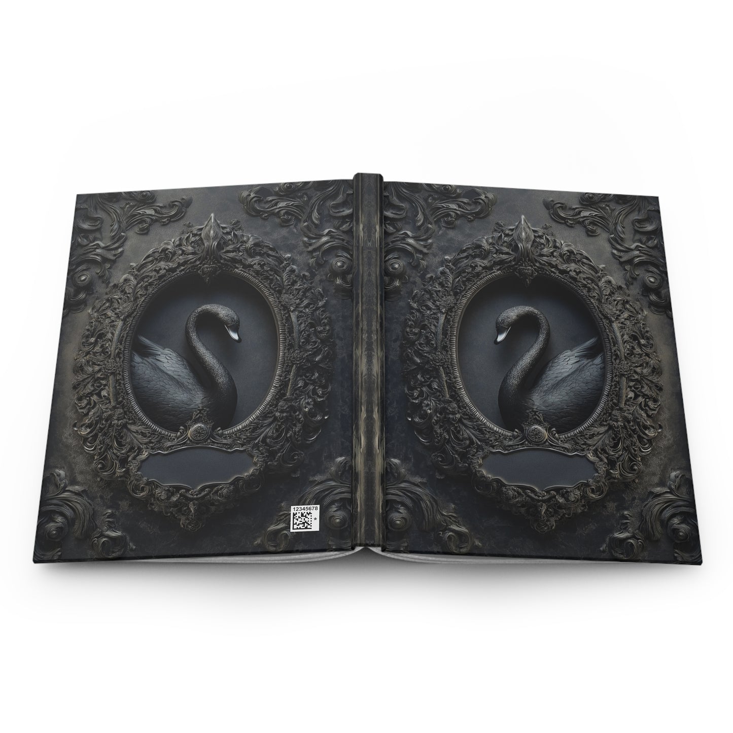 Black Swan Gothic Journal - Dark Elegance Notebook with Optional Personalized Text