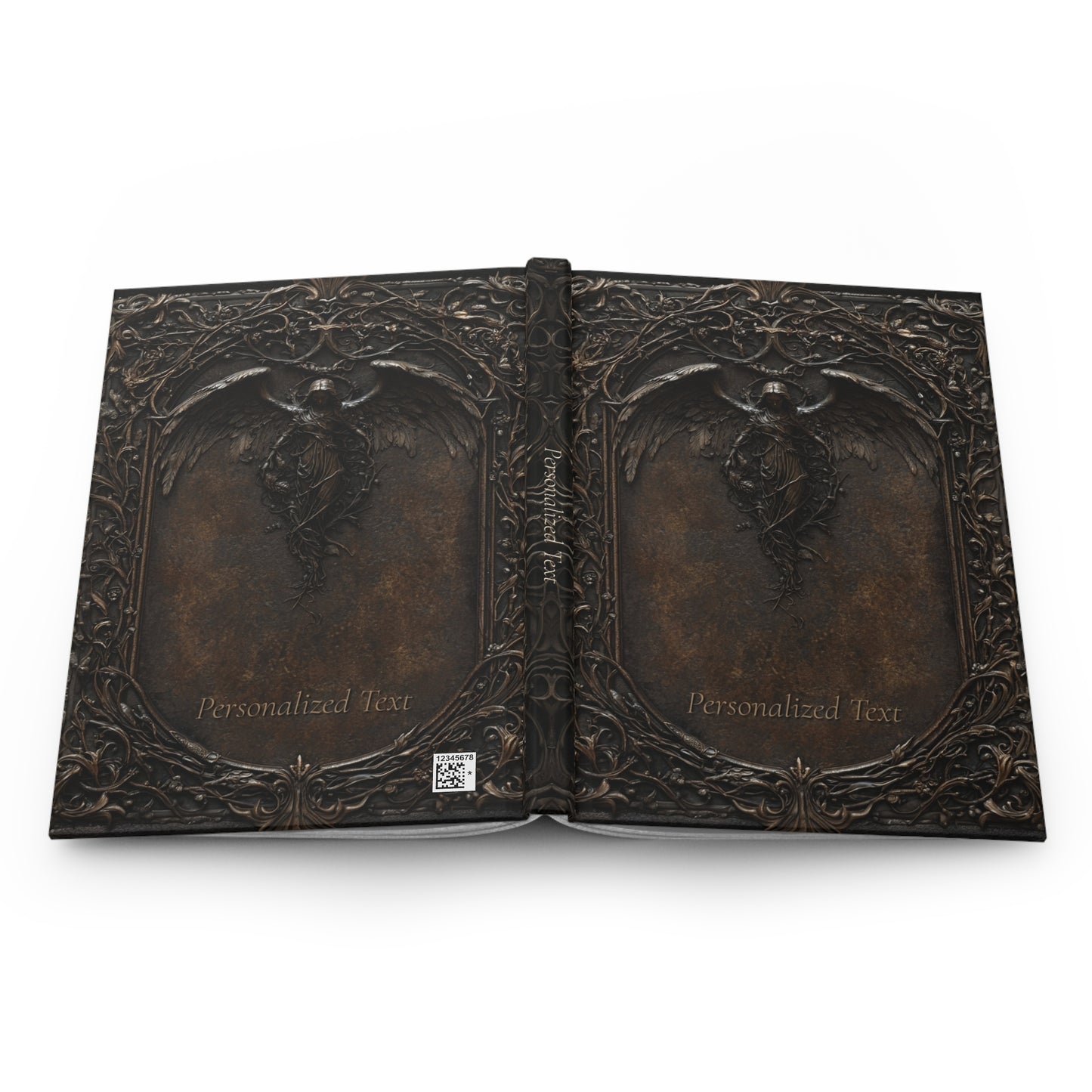 Gothic Angel Hardcover Journal - Intricate Dark Art Notebook for Writing and Sketching