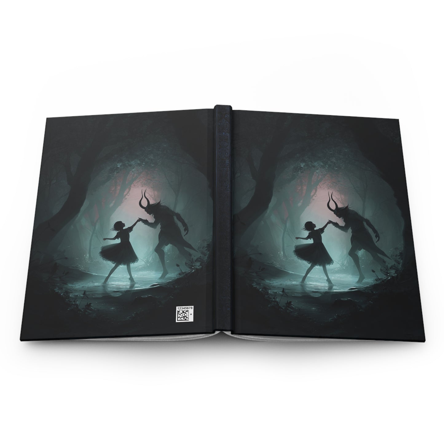 Dark Faun Forest Dance Journal – Gothic Fantasy Notebook with Optional Personalized Text
