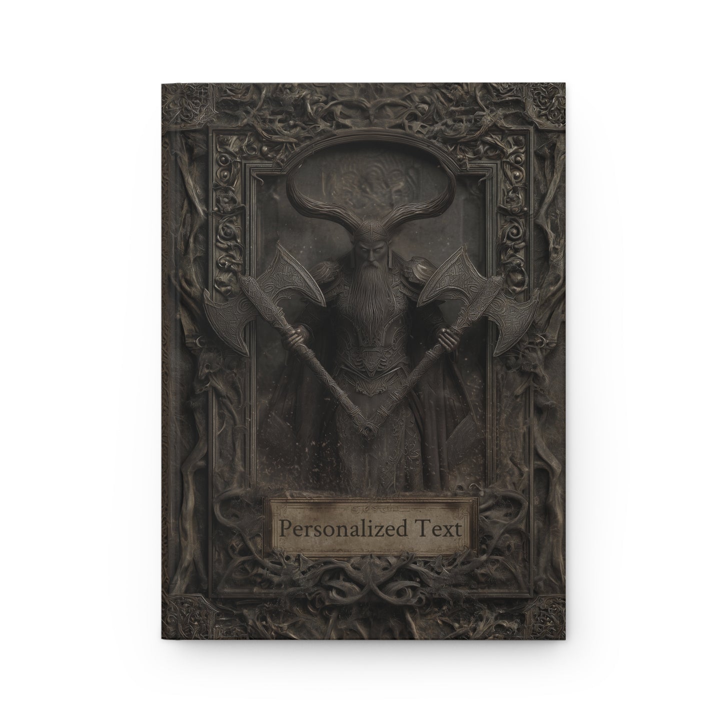 Dark Norse Warrior Journal – Gothic Fantasy Notebook with Optional Personalized Covers