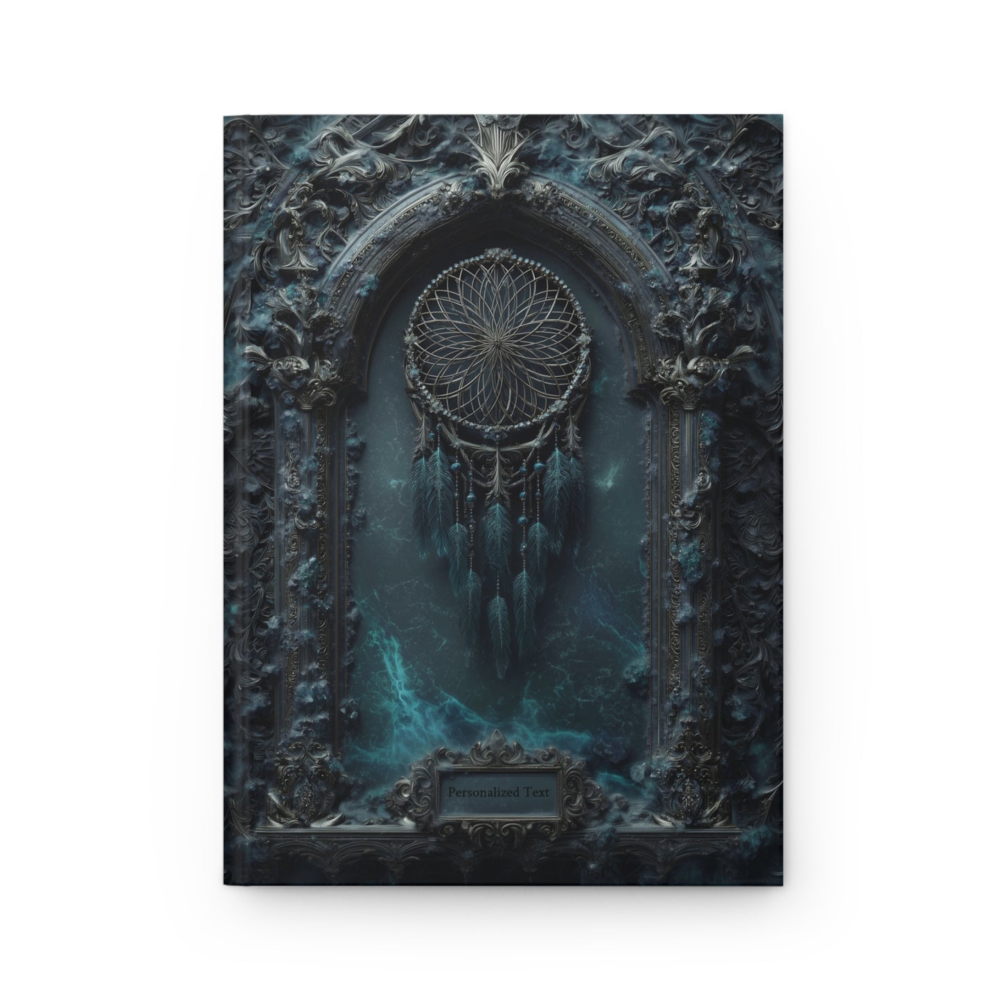 Mystical Dreamcatcher Gothic Journal - Customizable Fantasy Notebook with Optional Personalized Text
