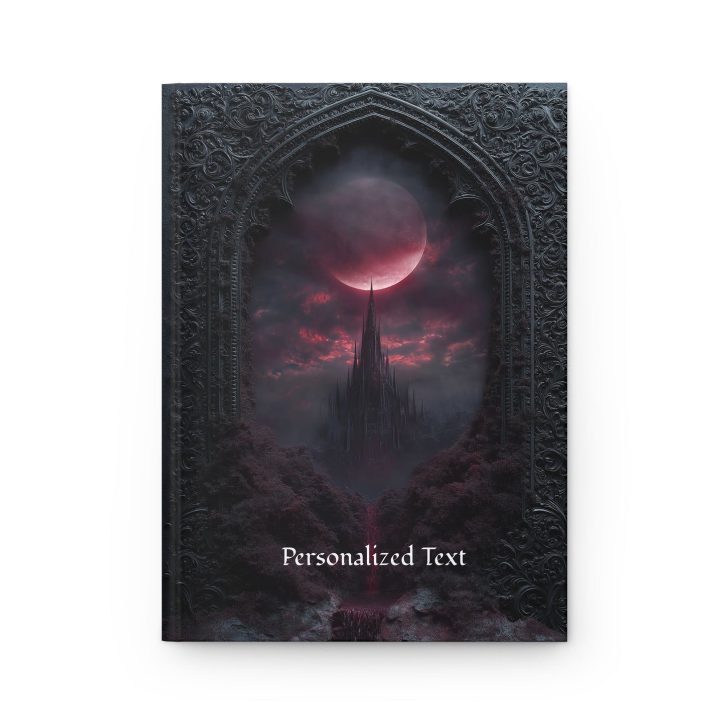 Gothic Vampire Castle Journal - Dark Fantasy Notebook with Optional Personalized Text