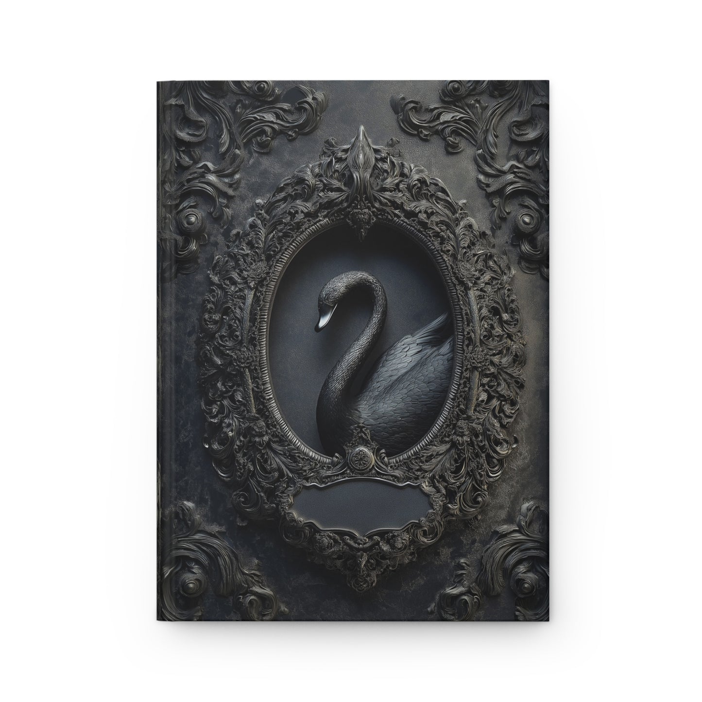 Black Swan Gothic Journal - Dark Elegance Notebook with Optional Personalized Text