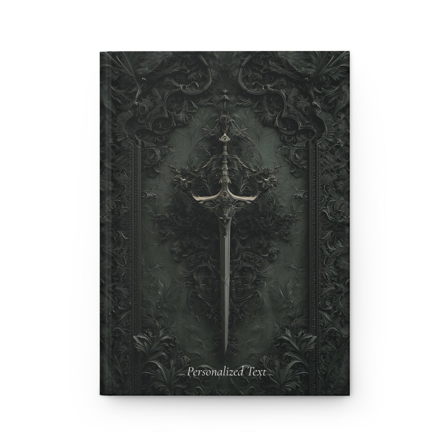 Gothic Sword Journal - Personalized Dark Fantasy Notebook for Writing & Sketching