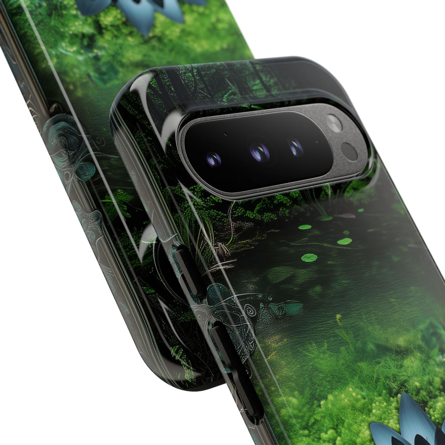 Mystical Black Lotus Phone Case - Personalized Nature Design (Matte Finish)