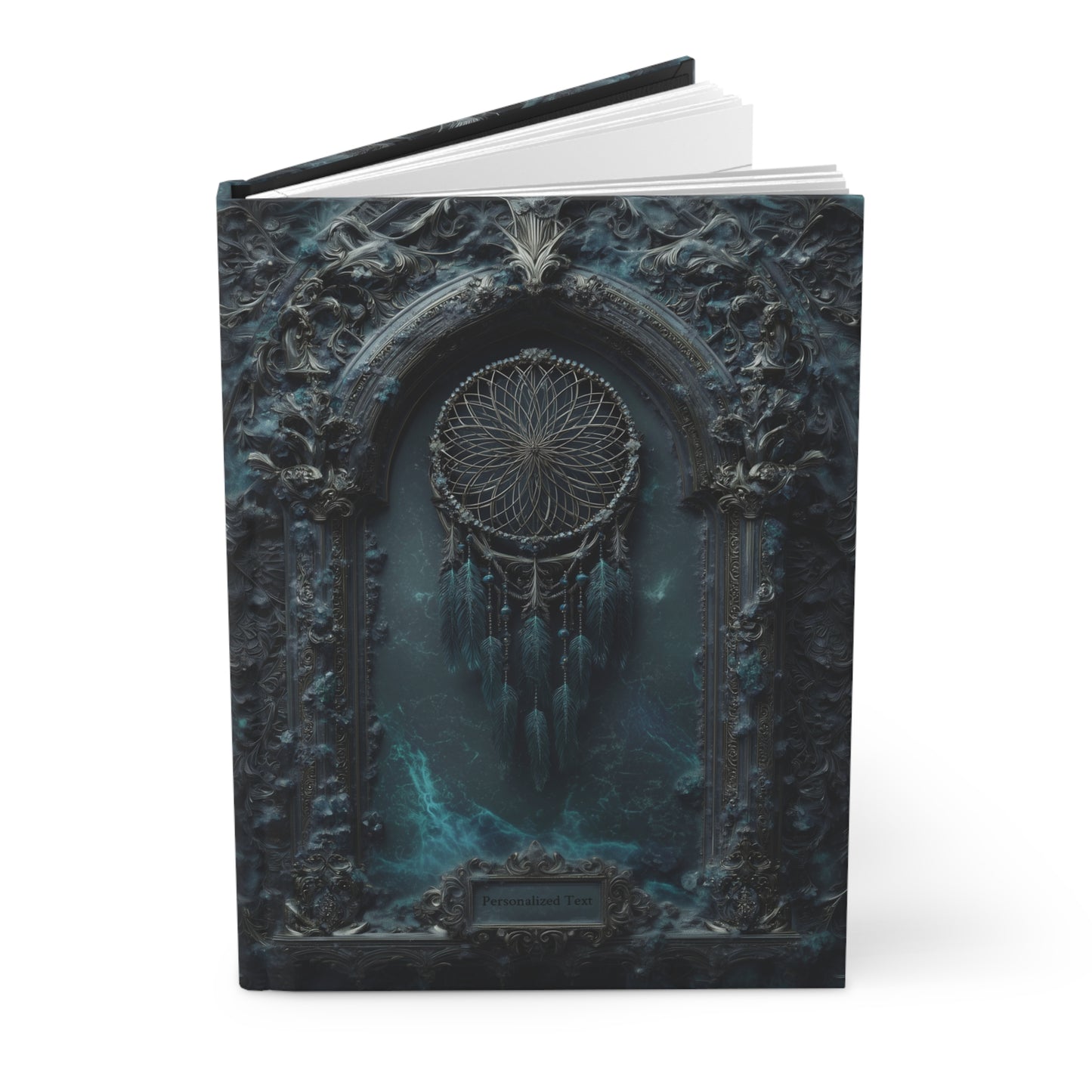 Mystical Dreamcatcher Gothic Journal - Customizable Fantasy Notebook with Optional Personalized Text