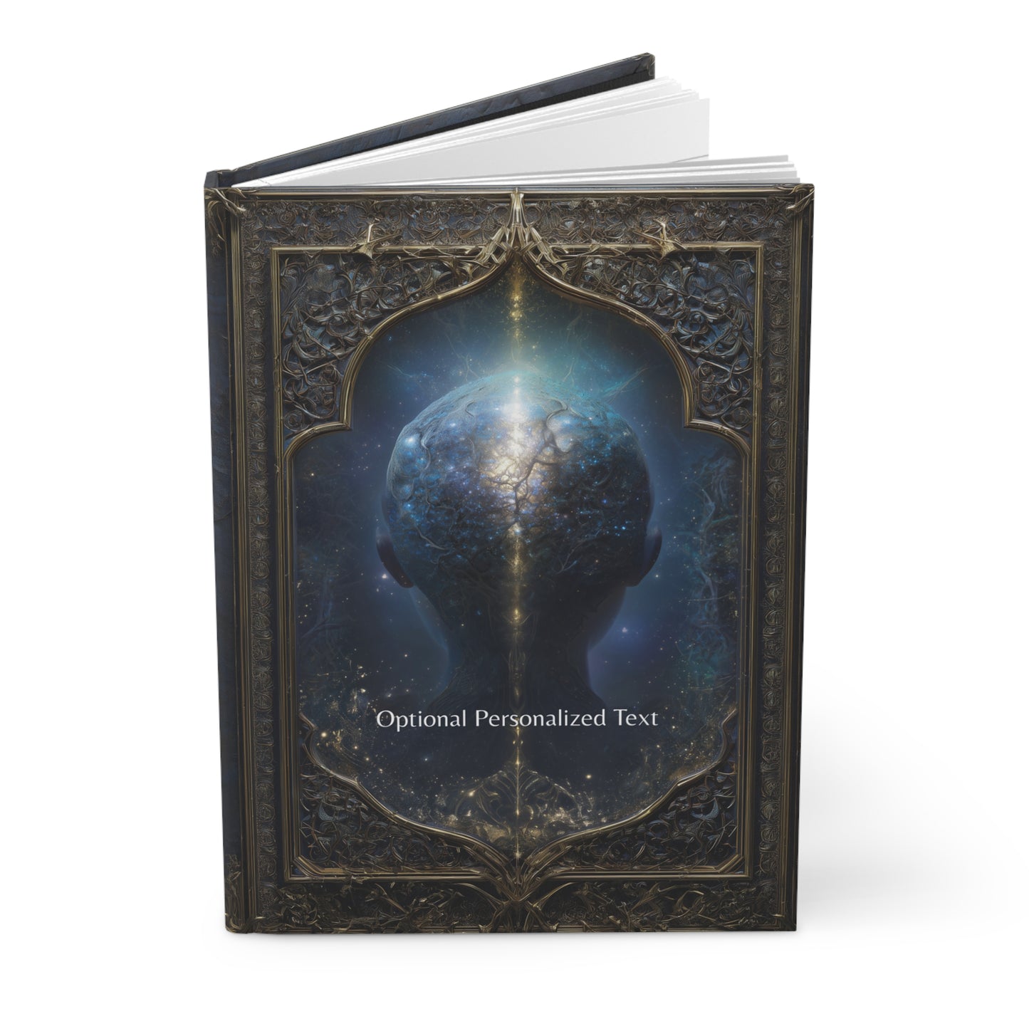 Cosmic Mind Gothic Journal - Astral Fantasy Notebook with Optional Personalized Text
