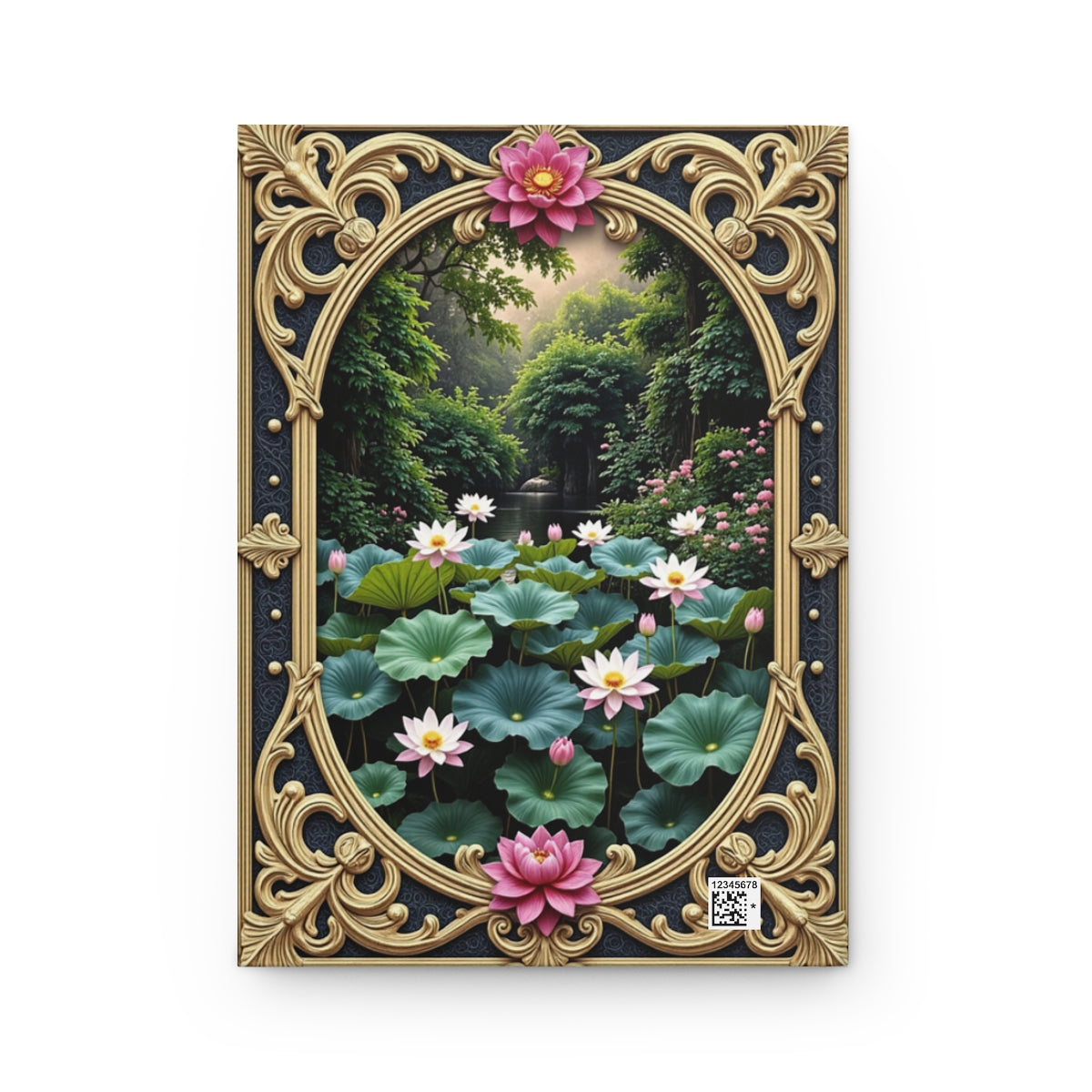 Lotus Garden Serenity Journal - Tranquil Floral Hardcover Notebook