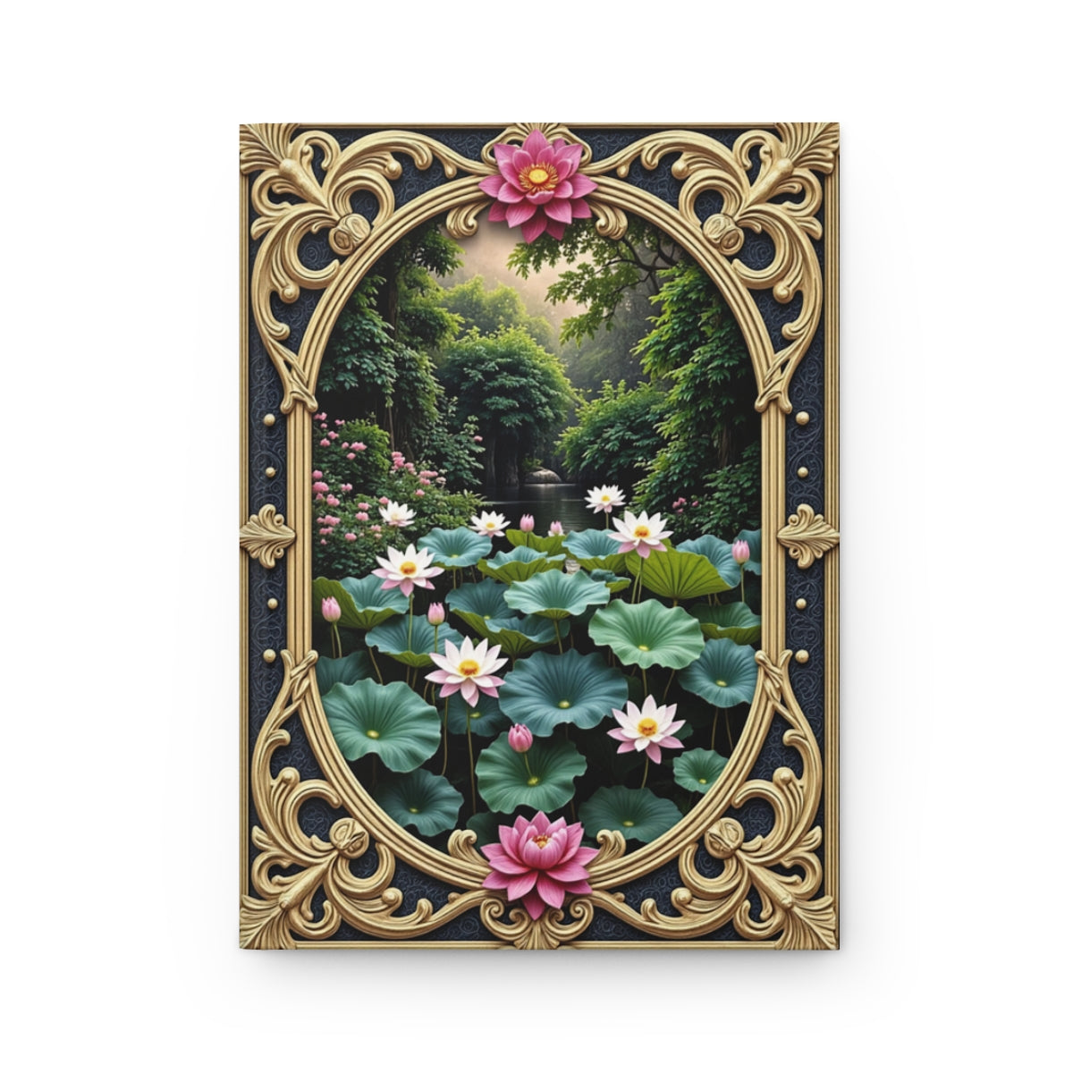 Lotus Garden Serenity Journal - Tranquil Floral Hardcover Notebook