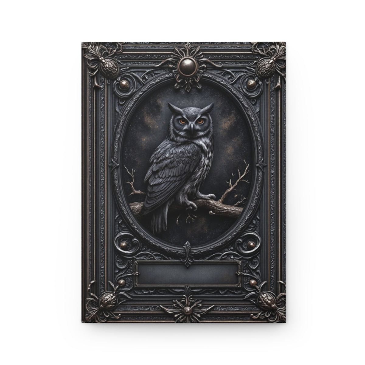 Mystic Owl Gothic Notebook - Personalized Journal