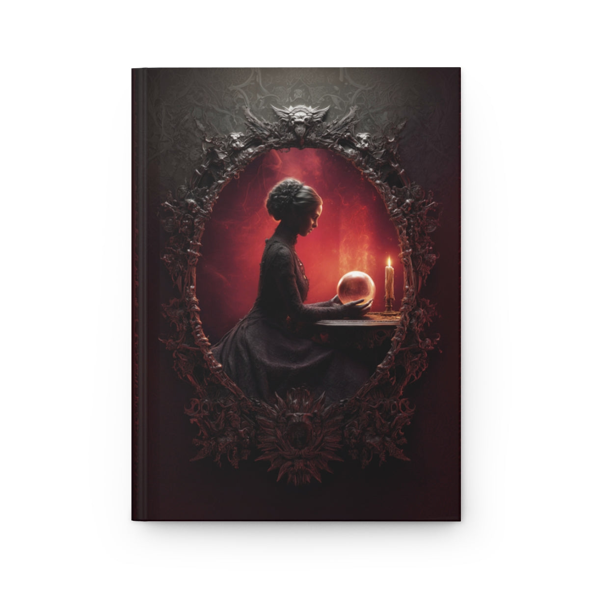 Gothic Seer Crystal Ball Notebook - Personalized Mystical Journal