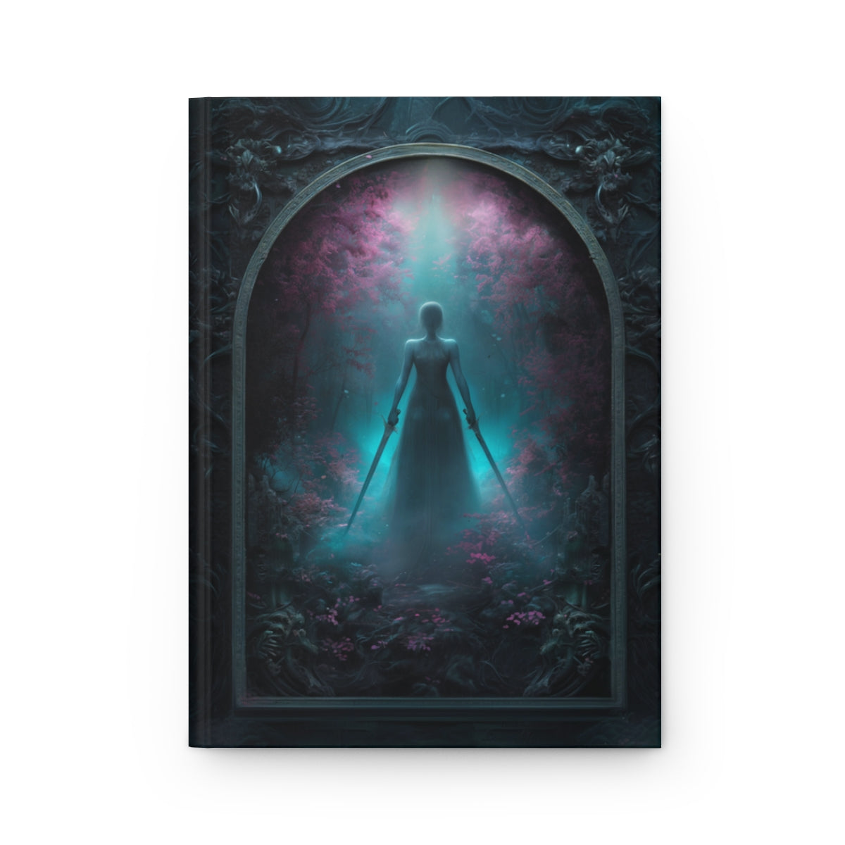 Mystic Warrior Notebook - Personalized Fantasy Journal with Dual Blades