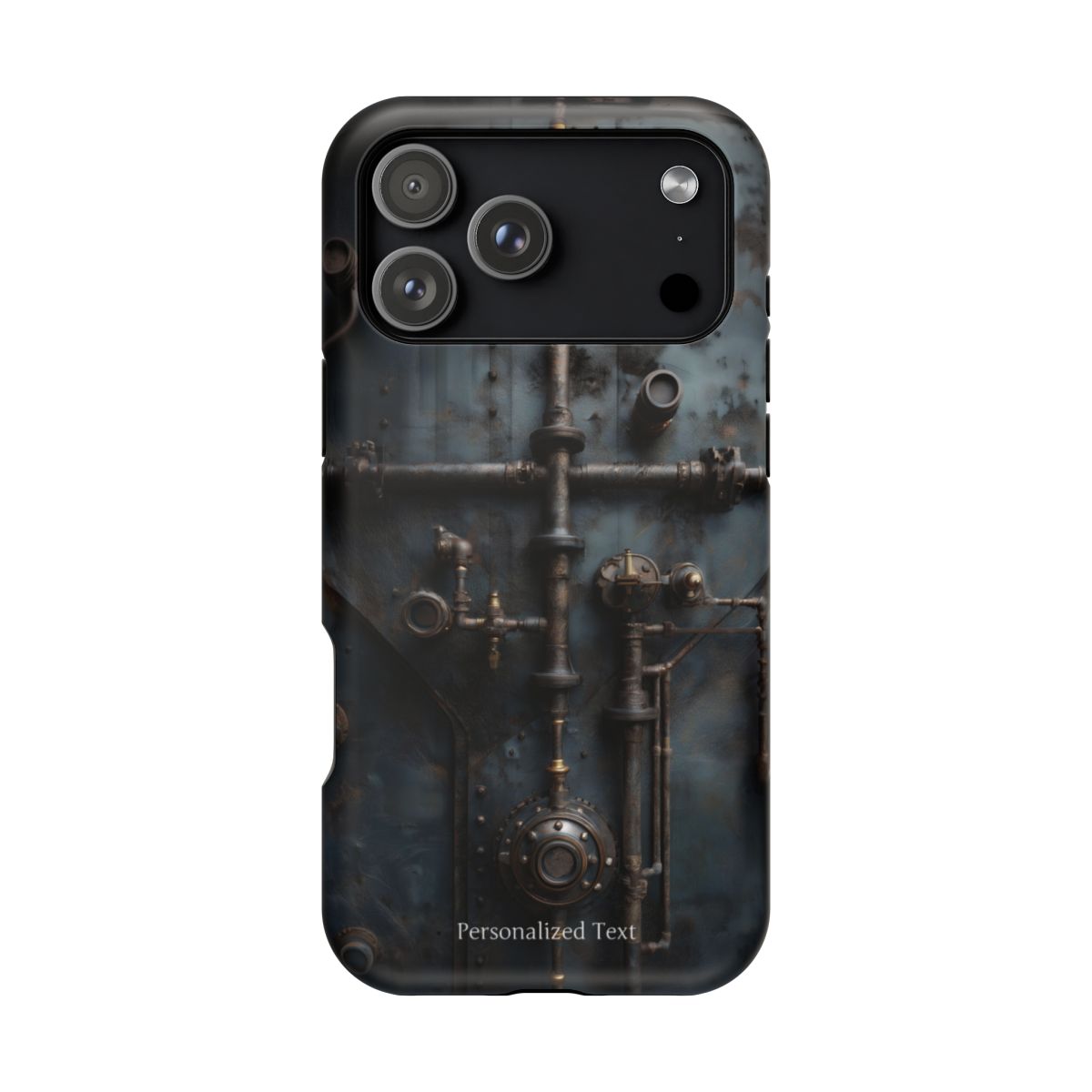 Personalized Steampunk Industrial Pipes Phone Case – Vintage Mechanical Machinery Cover for iPhone, Samsung Galaxy & Google Pixel