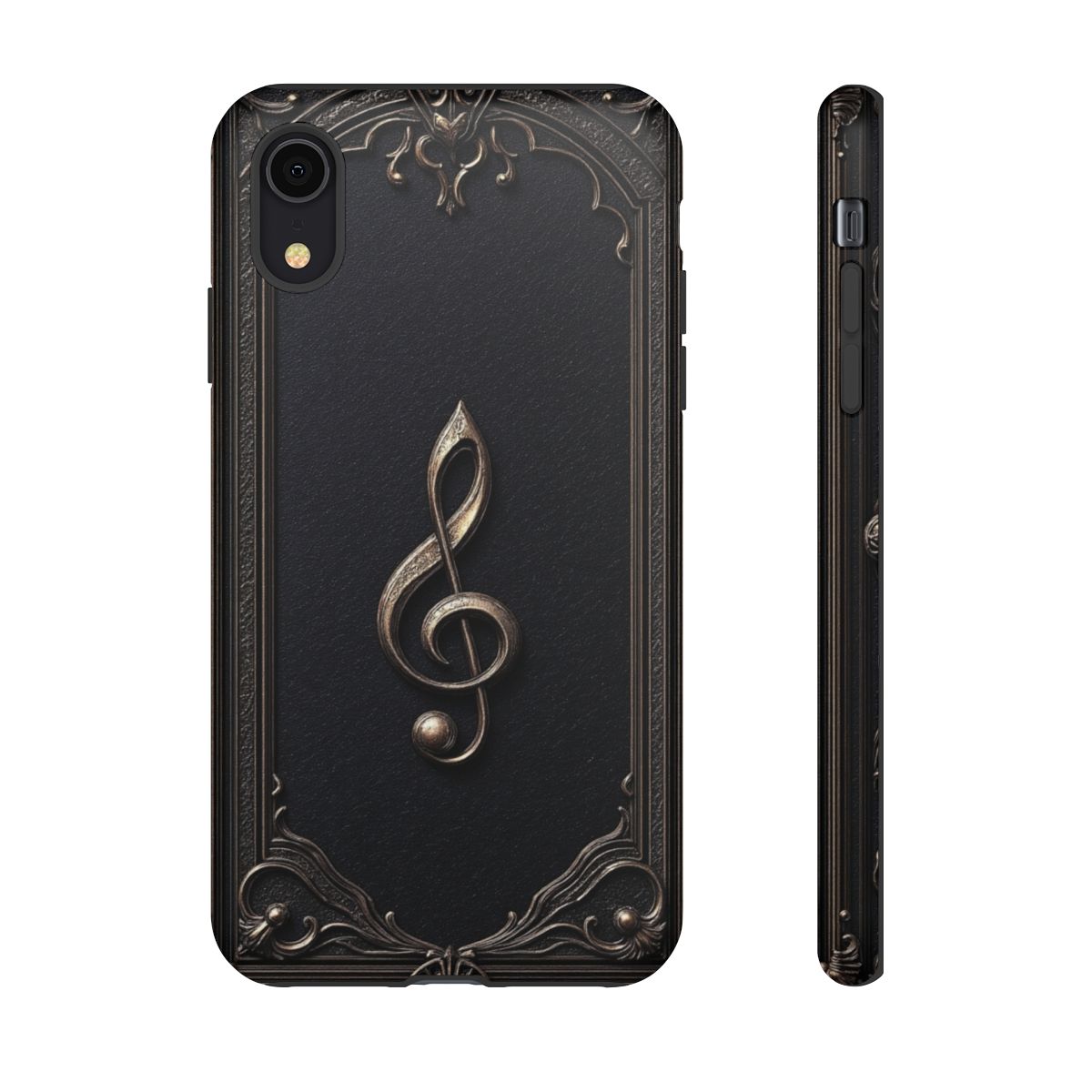Elegant Gothic Treble Clef Phone Case - Vintage Music Lover Gift