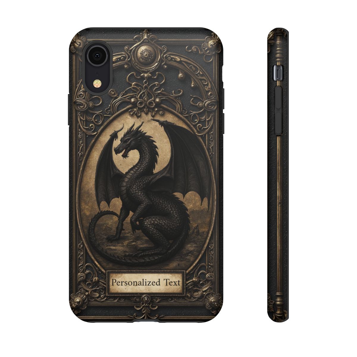 Personalized Gothic Dragon Phone Case - Fierce Elegance Meets Dark Fantasy