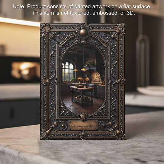 Vintage Gothic Kitchen Notebook - Personalized Journal
