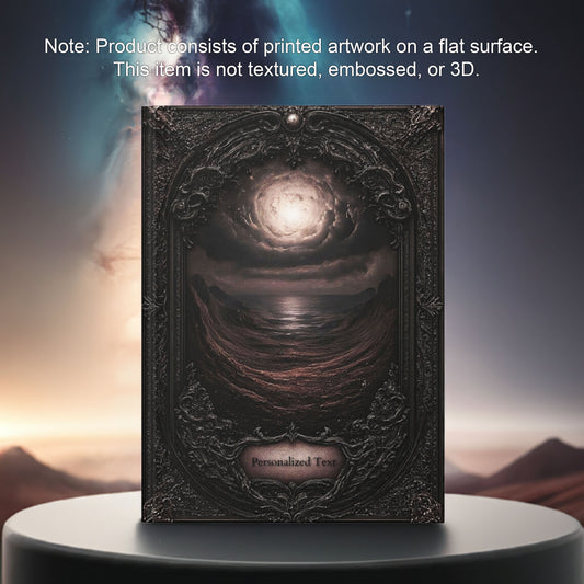 Dark Ocean Moon Journal – Personalized Gothic Notebook