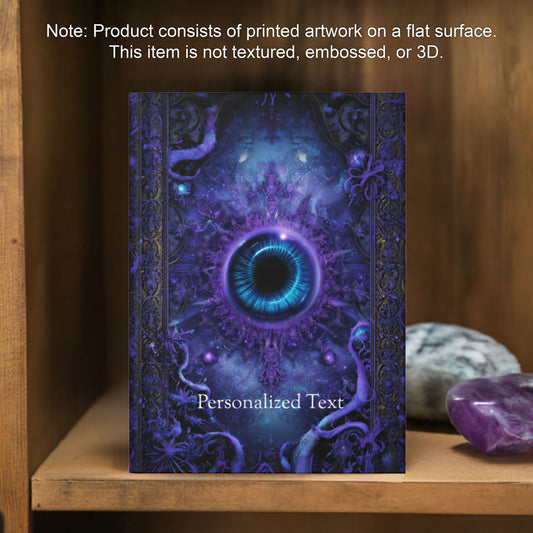 Mystic Third Eye Journal - Personalized Visionary Notebook in Deep Purple
