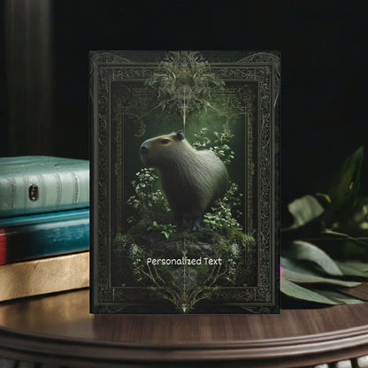 Mystical Capybara Journal - Personalized Forest Animal Notebook
