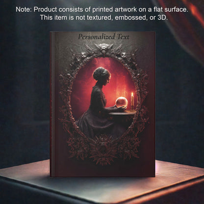 Gothic Seer Crystal Ball Notebook - Personalized Mystical Journal
