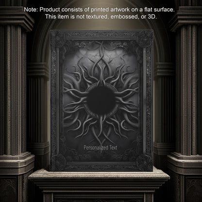 Eldritch Void Journal - Customizable Gothic Tentacle Notebook