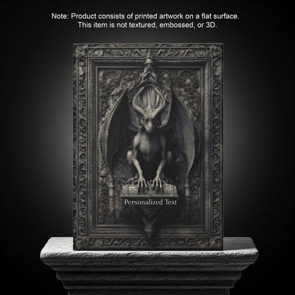 Gothic Dragon Guardian Journal - Custom Fantasy Notebook with Personalized Text
