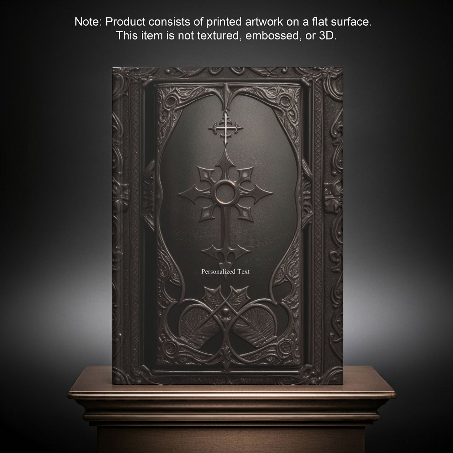 Gothic Cross Hardcover Notebook – Dark Elegant Journal for Writing and Sketching