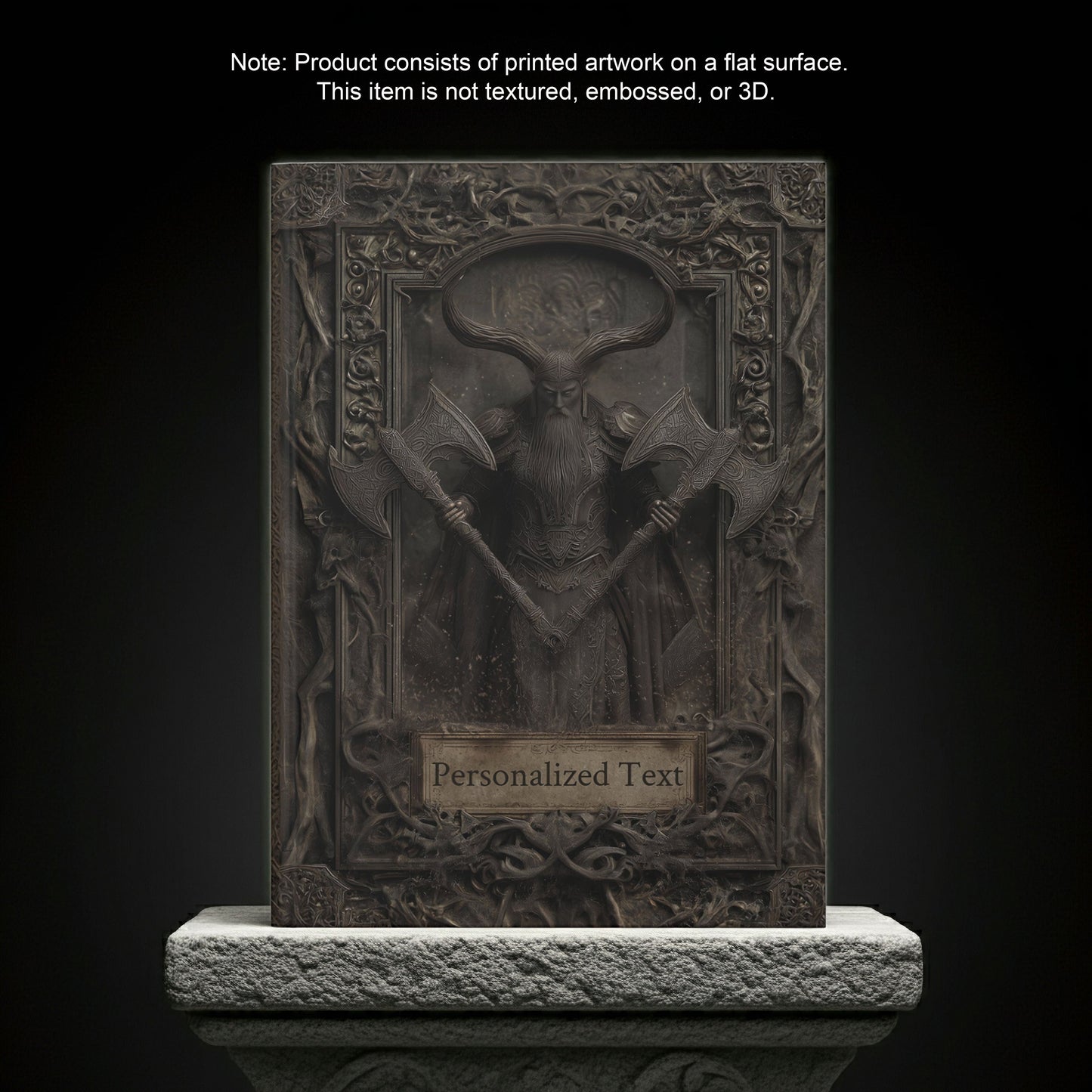 Dark Norse Warrior Journal – Gothic Fantasy Notebook with Optional Personalized Covers