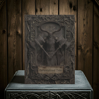 Dark Norse Warrior Journal – Gothic Fantasy Notebook with Optional Personalized Covers