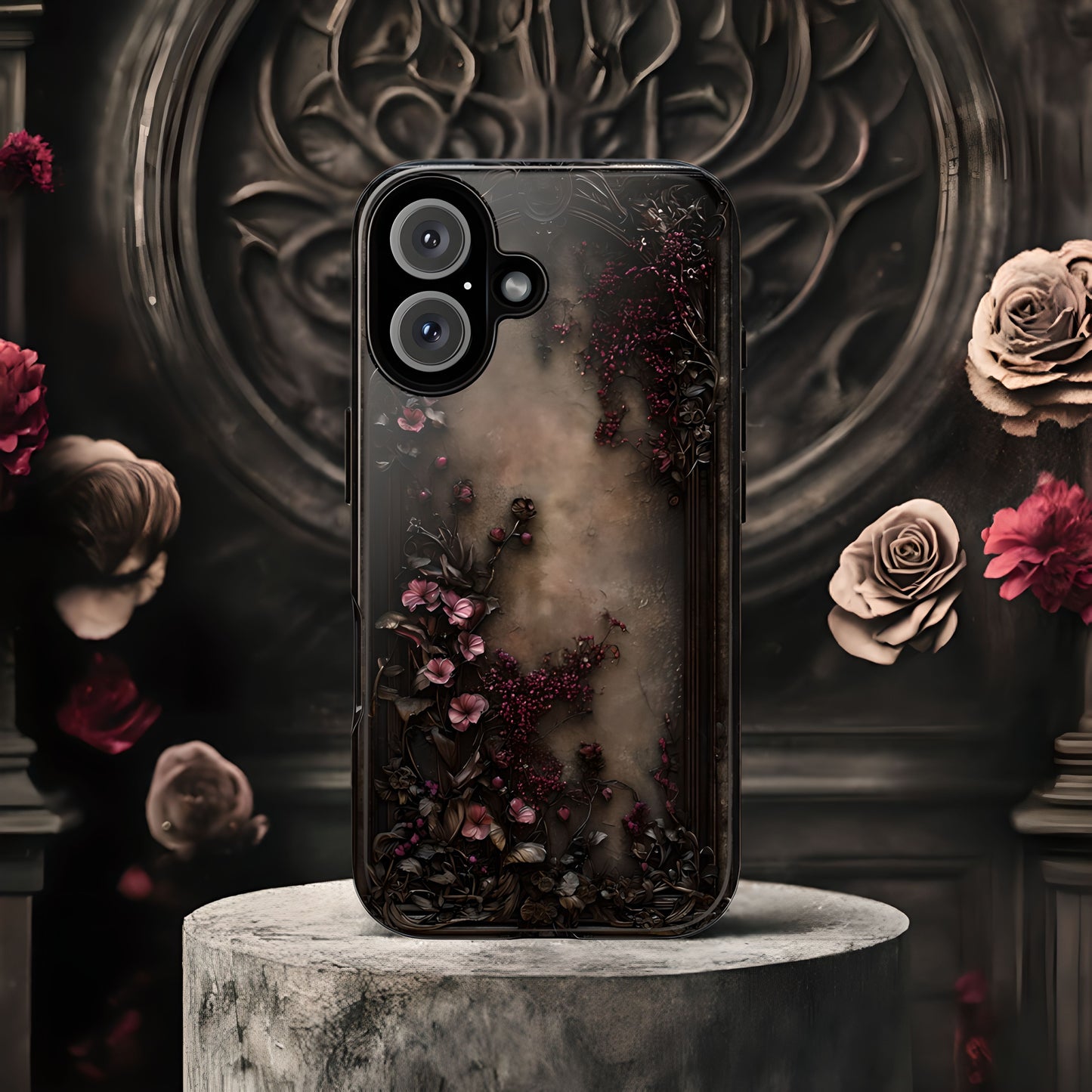 Gothic Floral Elegance Phone Case