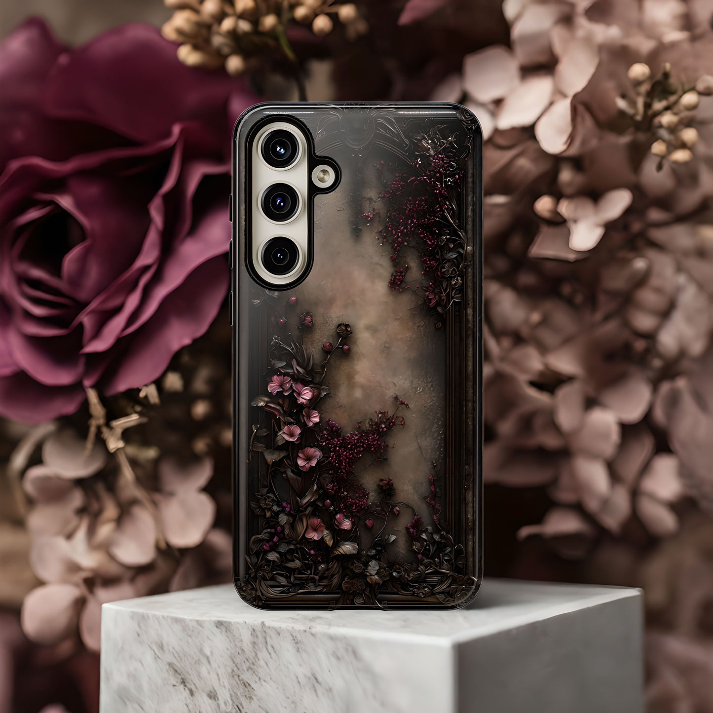 Gothic Floral Elegance Phone Case