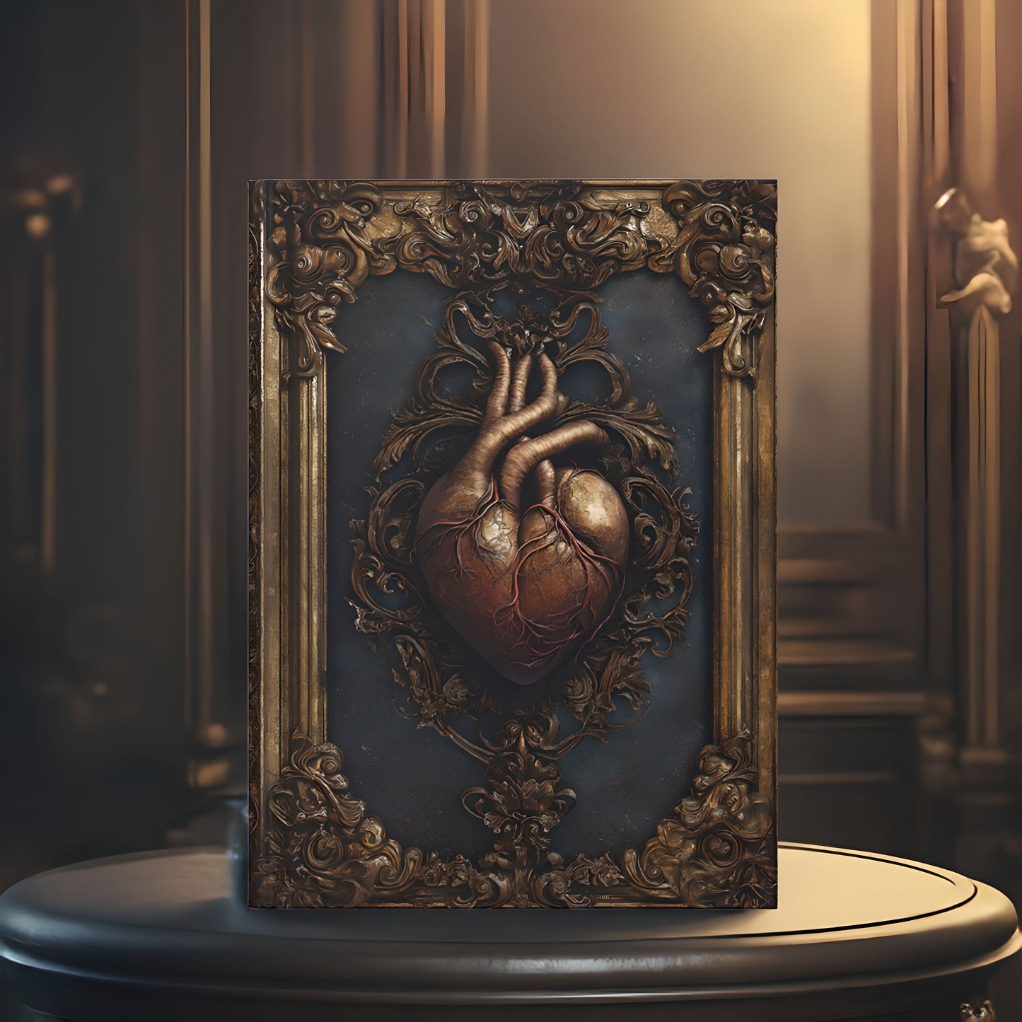 Anatomical Heart Gothic Journal - Personalized Vintage Notebook