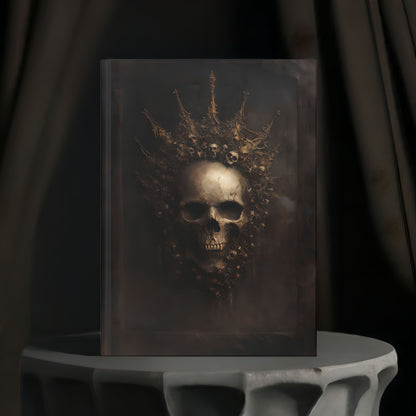 Skull King Gothic Journal - Dark Crowned Skull Notebook