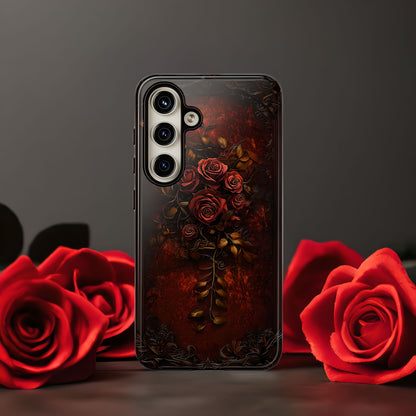 Gothic Red Rose Dark Romance Phone Case