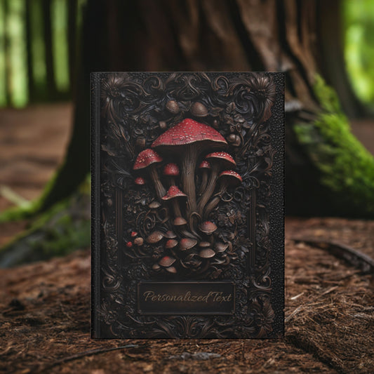 Enchanted Mushroom Personalized Hardcover Journal