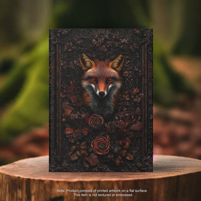 Fox in the Forest Hardcover Journal - Rustic Elegance for Writers and Dreamers