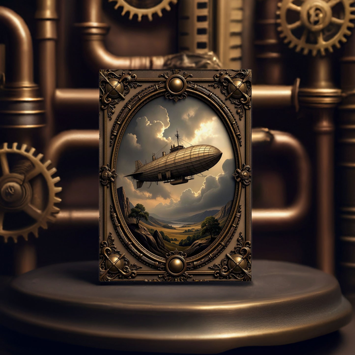 Steampunk Airship Journal - Vintage-Inspired Writing Notebook