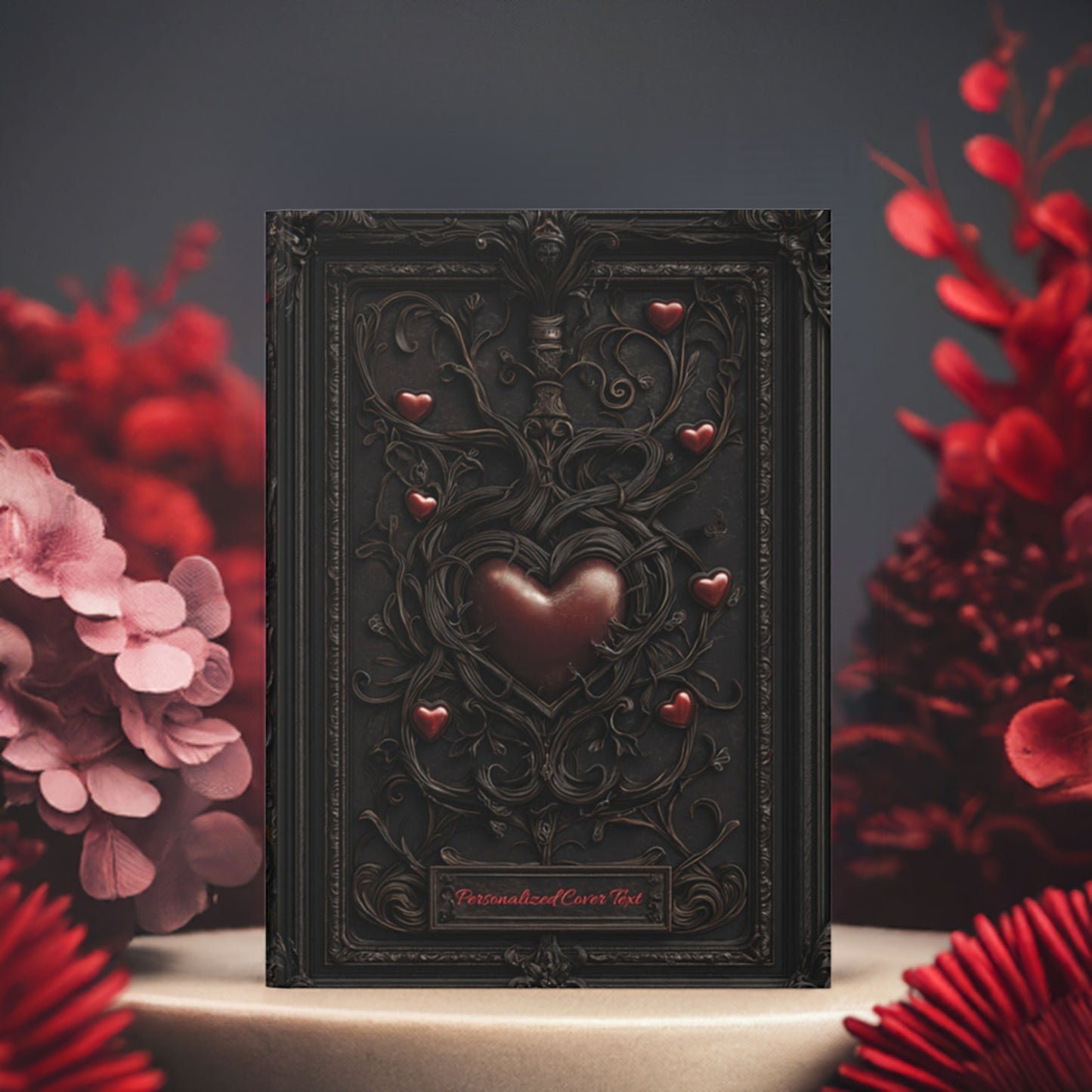 Personalized Heart-Inspired Hardcover Notebook