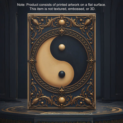 Elegant Yin-Yang Hardcover Journal