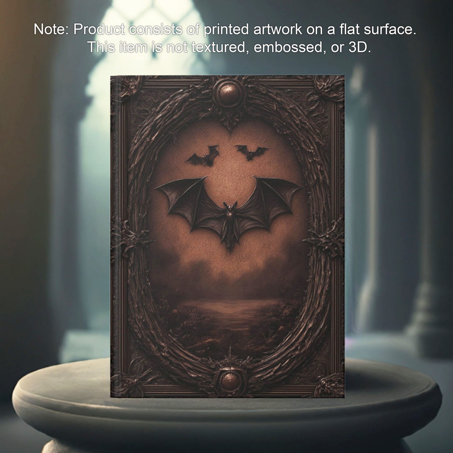 Gothic Bat Hardcover Journal