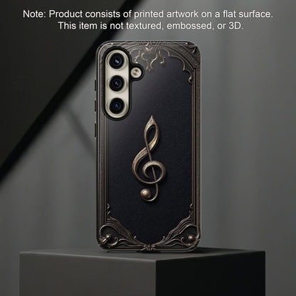 Elegant Gothic Treble Clef Phone Case - Vintage Music Lover Gift