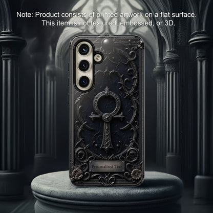 Personalized Gothic Ankh Phone Case – Dark Aesthetic Custom Gift
