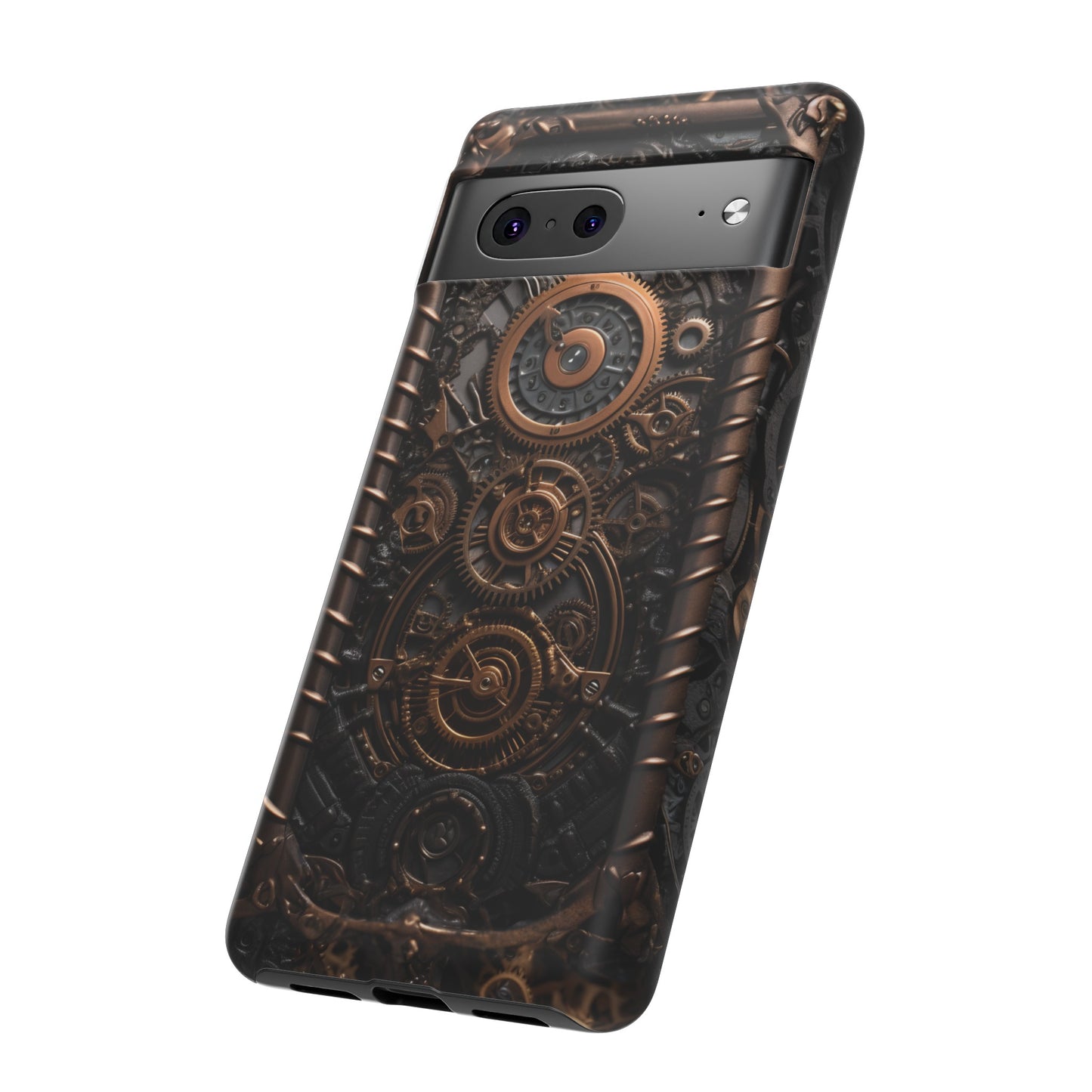 Gearworks 2 Phone Case – Steampunk Victorian Design with Gears and Clockwork for iPhone, Samsung Galaxy, and Google Pixel Devices