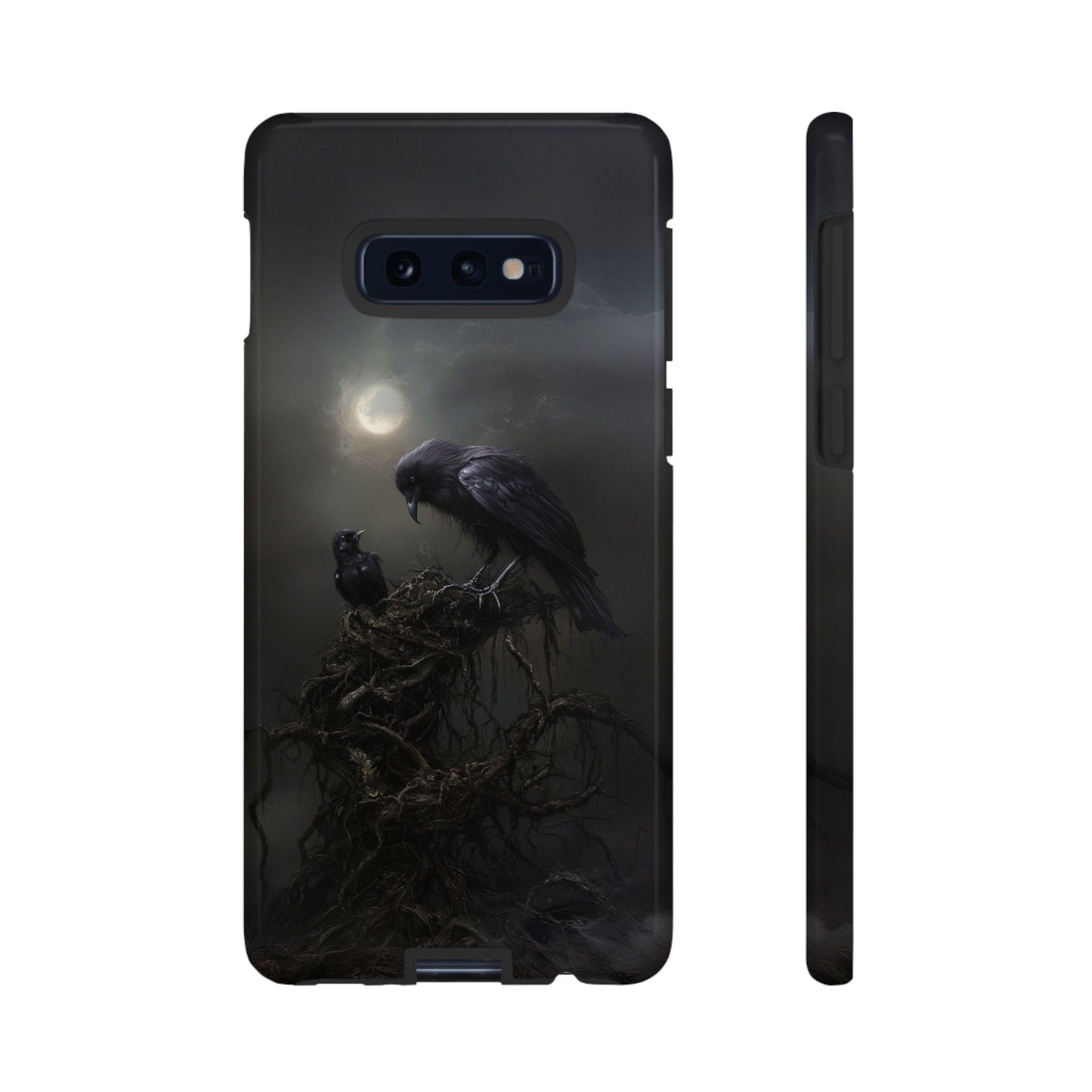 Gothic Raven Phone Case - Dark Crow Art for iPhone, Samsung Galaxy, and Google Pixel Devices