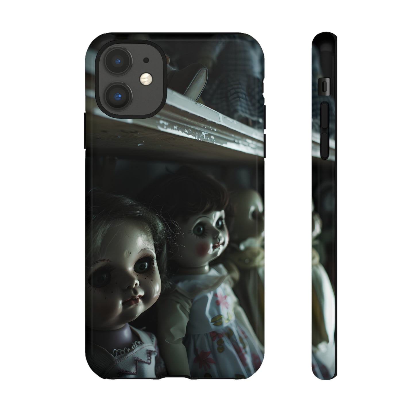 Creepy Dolls Phone Case – Eerie Vintage Doll Design for iPhone, Samsung Galaxy, and Google Pixel Devices