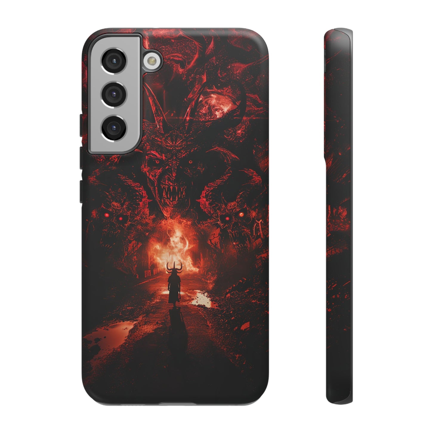 The Road to Hell Phone Case – Gothic Demon and Devil Design for iPhone, Samsung Galaxy, and Google Pixel Devices