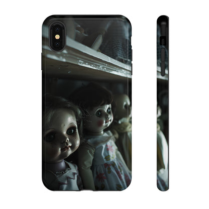 Creepy Dolls Phone Case – Eerie Vintage Doll Design for iPhone, Samsung Galaxy, and Google Pixel Devices