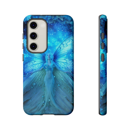 Blue Cosmic Fairy Phone Case – Enchanting Fae Design for iPhone, Samsung Galaxy, and Google Pixel Devices