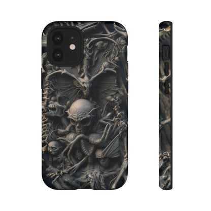 Those Who Dwell Below #1 Phone Case – Intricate Gothic Skeleton Design for iPhone, Samsung Galaxy, Google Pixel Devices